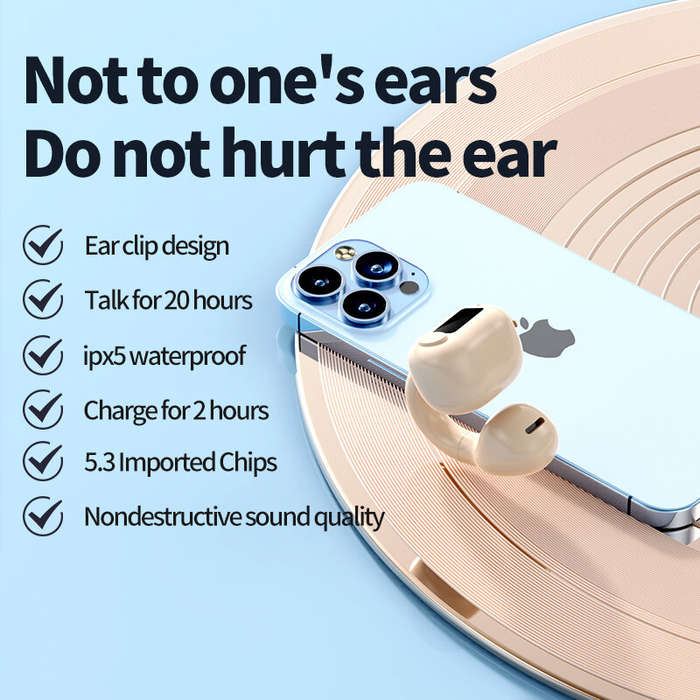 M10 TWS bluetooth 5.3 Earphone HiFi Stereo 360 Flexible IPX5 Waterproof Digital Display Clip-on Spor