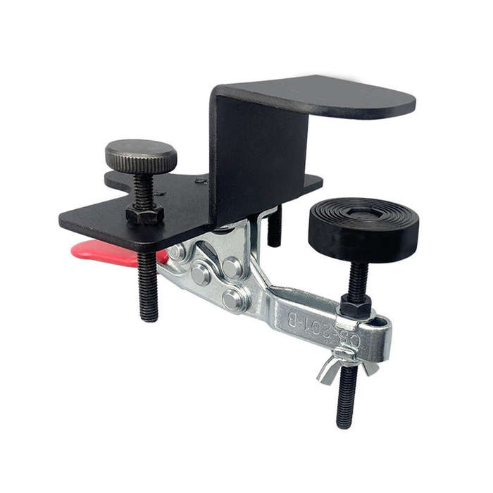 Black - WO YI TOOLS Adjustable Cabinet Jig Carbon Steel Mounting Cabinet Door Installation Positione