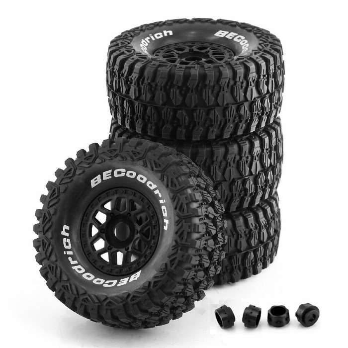 White B - 4Pcs 135mm 1/7/8 Desert Short Course Truck Tire 17mm Wheel Hex for ARRMA Mojave UDR Yikong