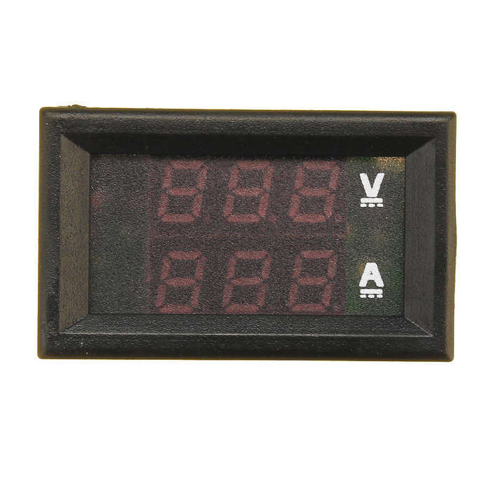 10pcs nMini Digital Voltmeter Ammeter DC 100V 10A Voltmeter Current Meter Tester Blue+Red Dual LED D