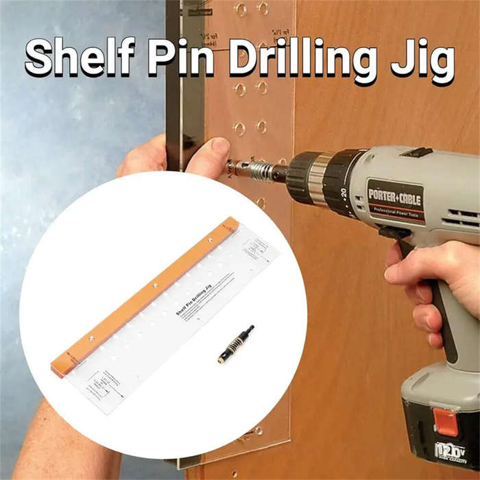 #A - Drill gauge Bake lite Acrylic Door Hinge Drilling Positioning Plate Multifunctional Door Hinge