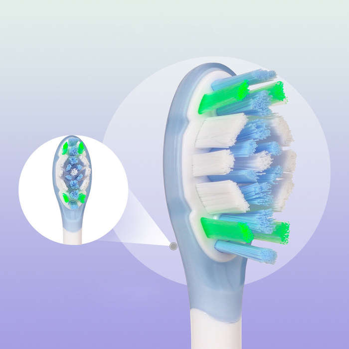 #B - 3PCS Replacement Toothbrush Head for XIAOMI Oscillation Electric Toothbrush MES609 & MES610