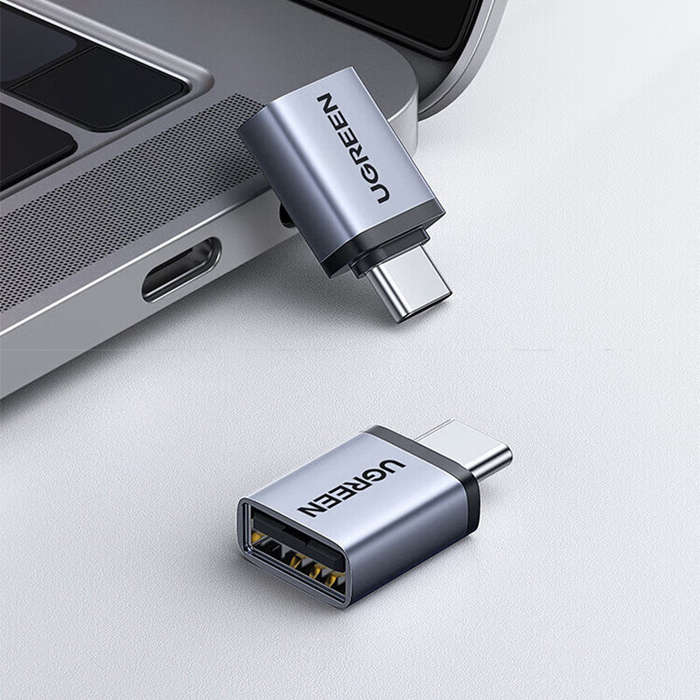 Black - UGreen US306 Type-C Male to USB2.0 Female OTG Adapter Converter for iPhone for Xiaomi for Sa