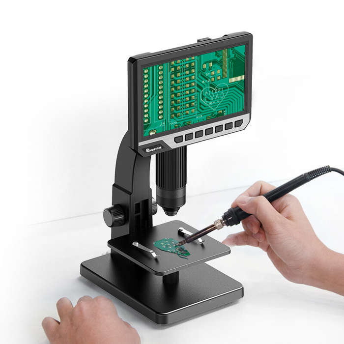 MT315 2000X Dual Lens Digital Microscope 7-inch HD IPS Large Screen Multiple Lens for Circuit/Cells