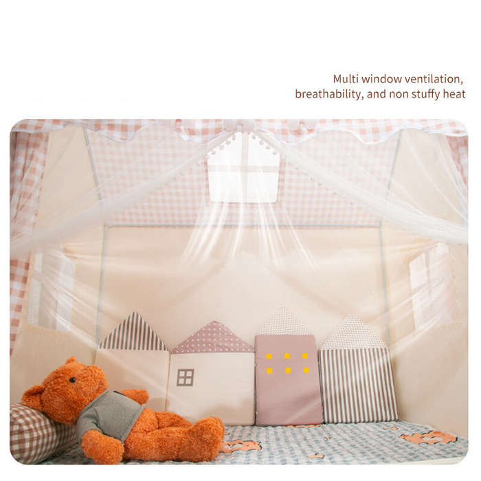 #01 - IPRee Kids Tent Indoor Outdoor Castle Playhouse for Boys and Girls with Baby Room Ideal for Ou