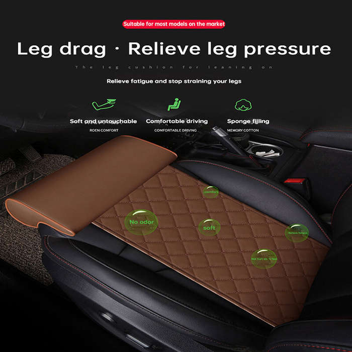 Black - Car Leg Extender Leg Support Cushion Car Seat Leg Support Pad Lengthened Seat Cushion Leg Su
