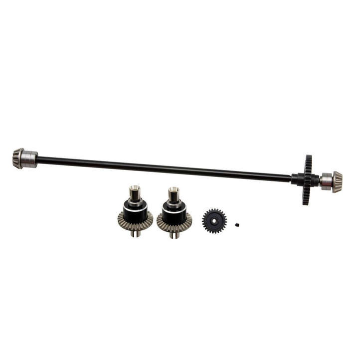 Blue - Upgraded Metal Center Drive Shaft Differential Assembly for Wltoys 124016 124017 124018 12401