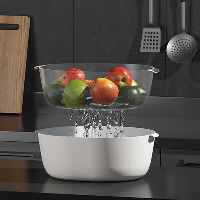 White - 4 in 1 Intelligent Fast Defrosting Machine Household Food Defrosting Tray Meat Fresh-Keeping