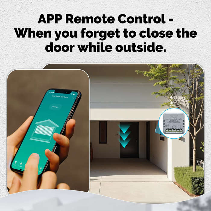 UK Plug - MOES Tuya Zigbe Garage Door Controller Module Smart Life App Remote Garage Door Opener Wor