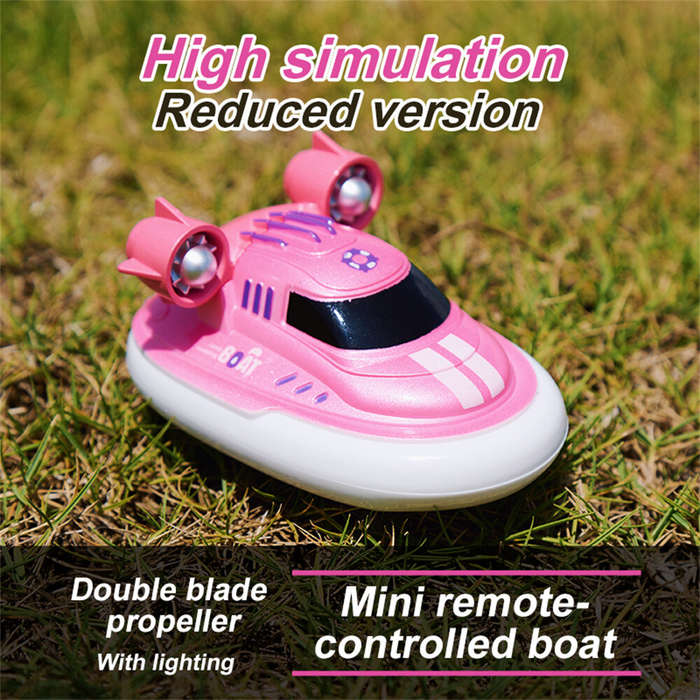 Green - S821 S822 RTR 1/32 2.4G Mini RC Boat Waterproof Remote Control Ship LED Light High Speed Pal