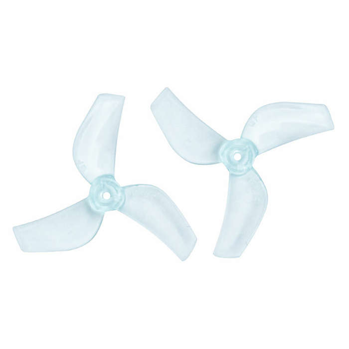 Clear White - 6 Pairs GEMFAN 1219S 1219 31mm 1.2Inch 3-Blade Propeller PC 0.8mm / 1mm Hole for 0703-