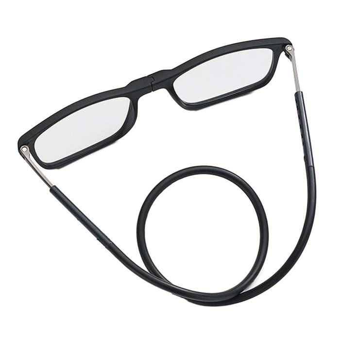 +250 - Magnetic Neck-hanging Foldable Reading Glasses, Anti-Blue Light High-definition Reading Glass