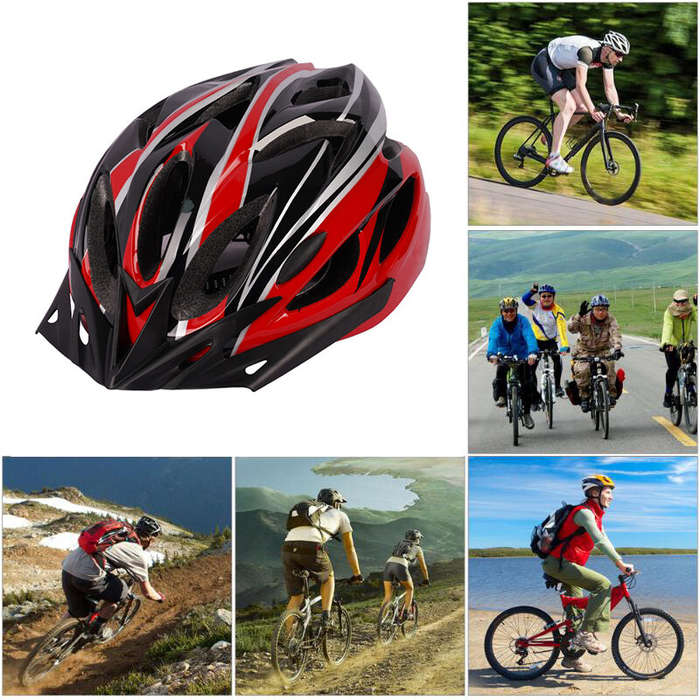 White - XANES 54-62cm Cycling Helmet Comfort Lining Lightweight Hollow Men Women Adjustable Riding S