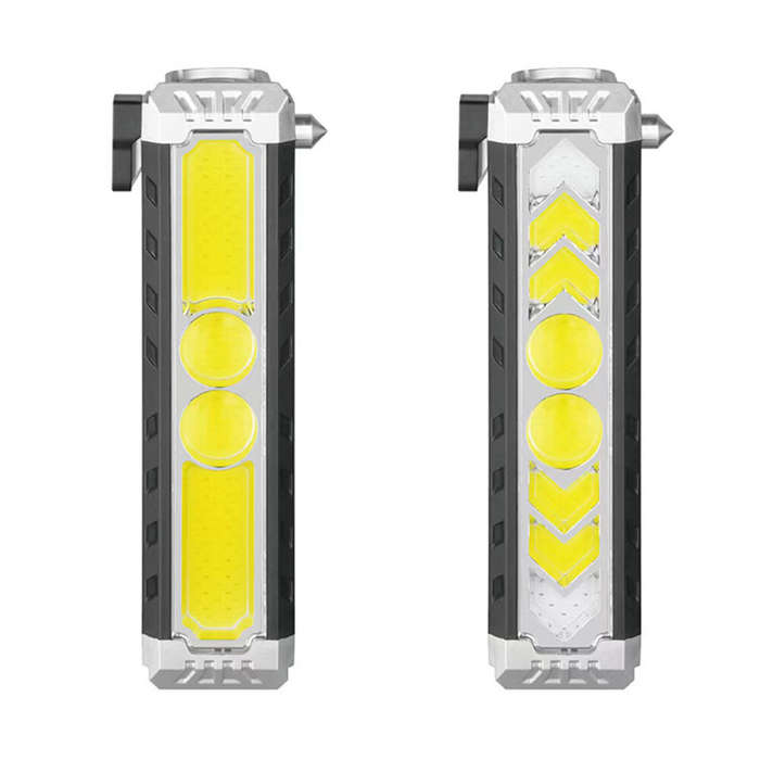 Type 2 - Portable COB Solar Work Light Rechargeable LED Flashlight Super Bright Camping Waterproof C