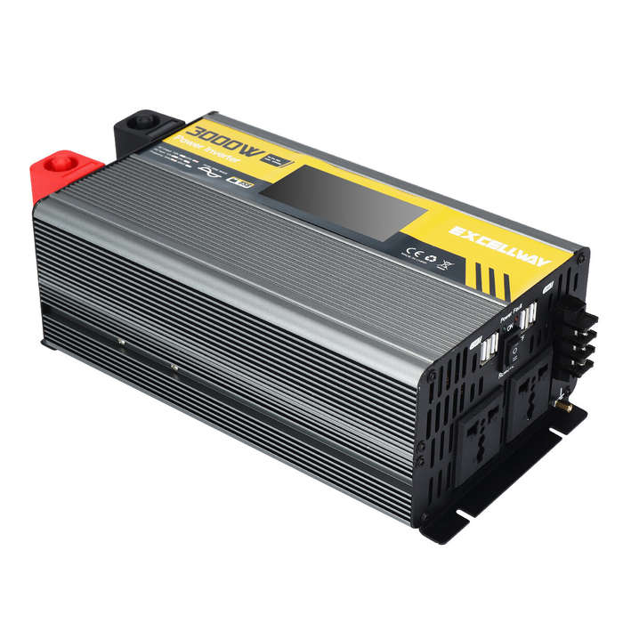 Excellway 1000W/2000W/3000W/4000W/6000W(Peak) Car Power Inverter 220V-50HZ DC 12V/24V Converter w/LC