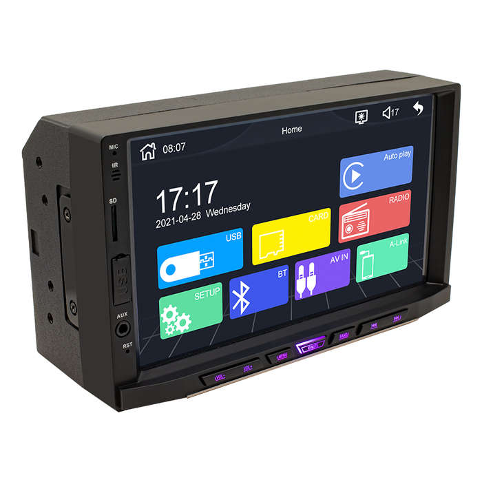 Wired Carplay - 7 Inch Car DVD Player Car Stereo Radio System MP5 Player Wireless/Wired Carplay with