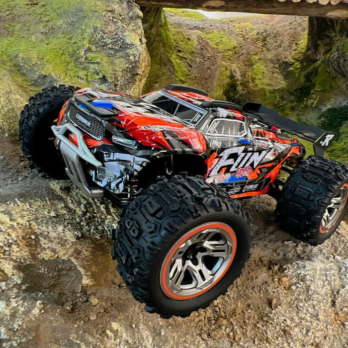 One Battery - Wltoys 184008 RTR 1/18 2.4G 4WD Brushless RC Car Off-Road High Speed LED Light Truck F