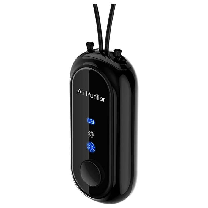 White - Portable Wearable Negative Ion Air Purifier Neck Purifier 1.2 Billion Negative Ion Purifier