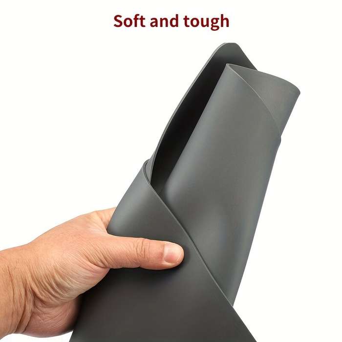 Grey - Premium Silicone Glue Mat Heat-Resistant Non-Skid 23x15 inch Easy-to-Clean Woodworking Crafti