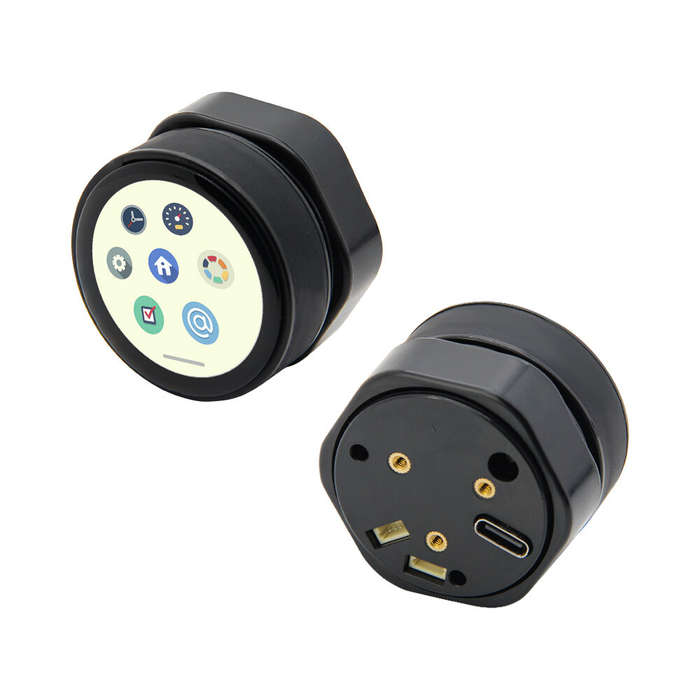 Black - LILYGO T-Encoder-Pro ESP32-S3 Rotary Encoder CHSC5816 ESP32-S3FN4R2 Circuit Board 1.2 inch A