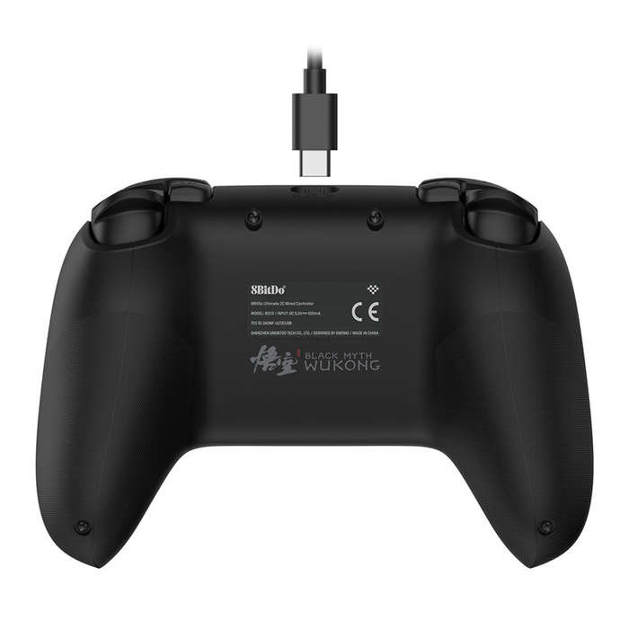 Black - [Black Myth:WuKong] 8Bitdo Ultimate 2C Wired Controller for Windows PC and Android with 1000