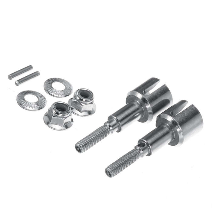Silver - 2PCS HBX 2996A 2996 FC610 1/10 RC Car Parts Metal Rear Wheel Cup T2113 Vehicles Models Acce