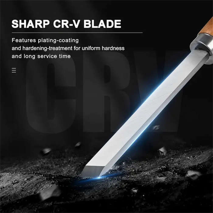 8PCS - 8PCS Professional Wood Turning Chisels Set High-Speed Steel Blades Lathe Chisel Kit with Skew