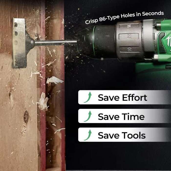 Silver - Type Square Hole Cutter Chrome Steel Electrical Box Socket Puncher for Fast Precise Hole Cu