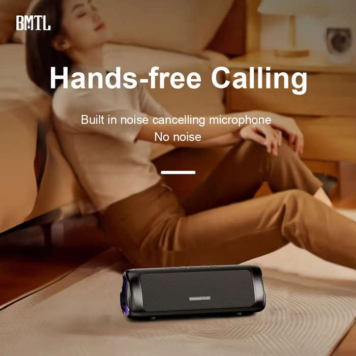 Black - XDOBO BMTL 20W bluetooth Speaker Portable Speaker Dual 52mm Drivers Dual Bass Diaphragm RGB
