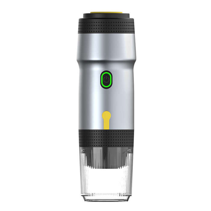 Silver - Comfook Portable Capsule Coffee Machine One-Touch Espresso Machine Cold & Hot Brew Recharge