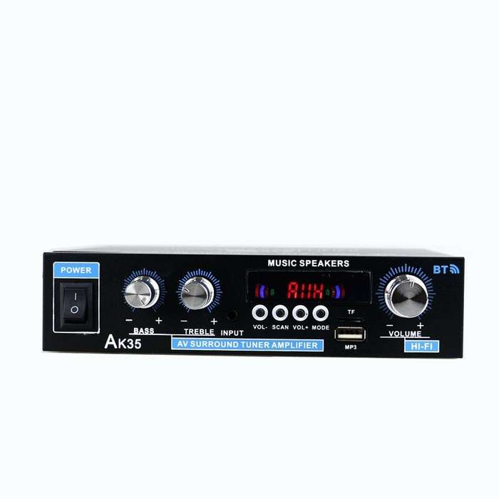 EU PLUG - AK35 2x30W Digital HIFI Power Amplifier bluetooth 5.0 USB FM TF Card Stereo Home Theater C
