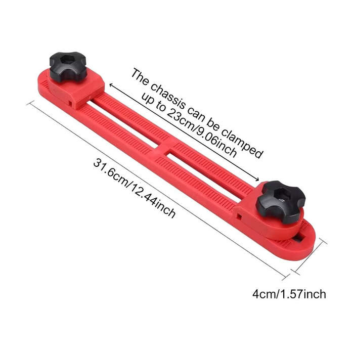 Red - Electric Circular Saw Guide Woodworking Quick Positioning Guide Bracket Adjustable Cutting Mac