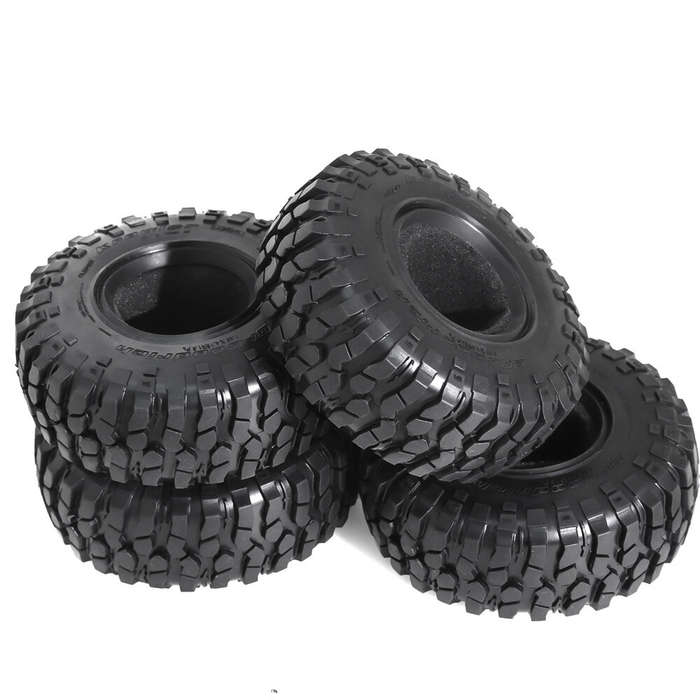 Black - 4PCS 1.9 Inches Tyres Tire Skin for 1/10 Rock Crawler Climbing Truck RC Cars Vehicles Models