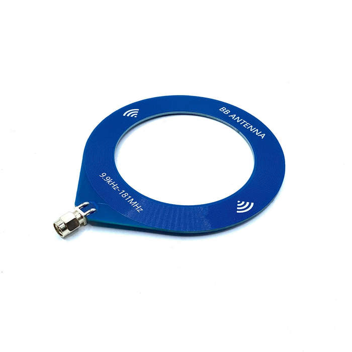 Blue - 9.9khz-181mhz Frequency Small Circular Antenna Broadband Antenna Portable MW SW Antenna for R