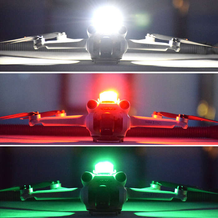 Night Flying LED Flash Light Warning Signal Lamp AntiCollision Strobe Blinker for DJI Mini 3 PRO / M