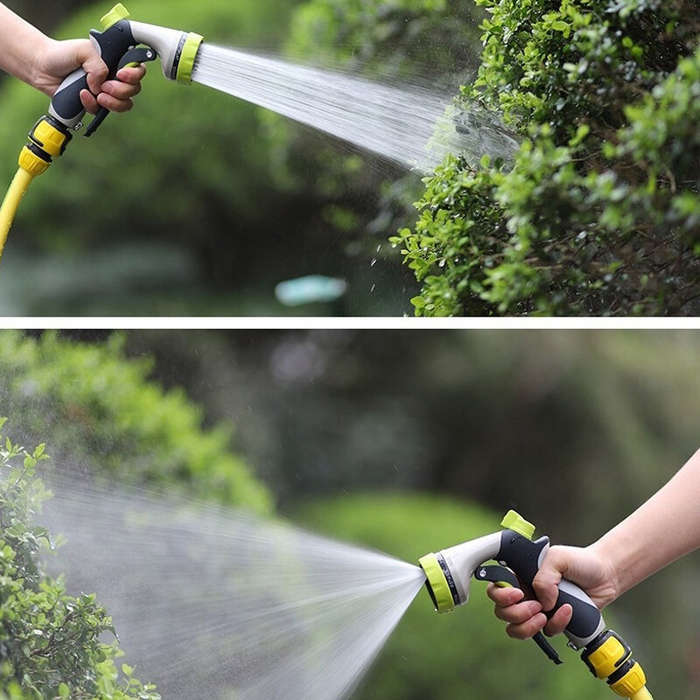 Type A - 8 Function Garden Hose Spray Nozzle High Pressure Car Wash Watering Gun ABS TPR Zinc Alloy