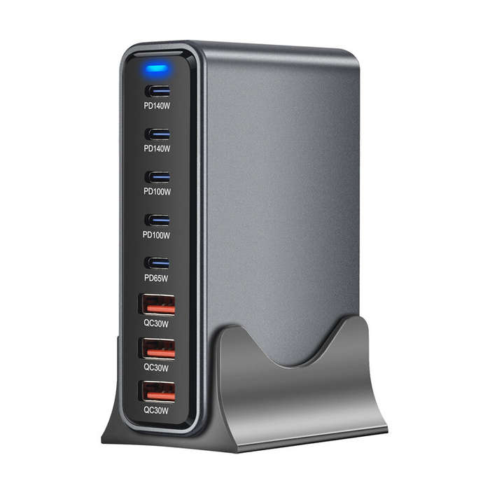 US Plug - [GaN Tech] Bakeey YMX-635W 635W 8-Port USB PD Charger 3USB-A+5USB-C PD QC Fast Charging De