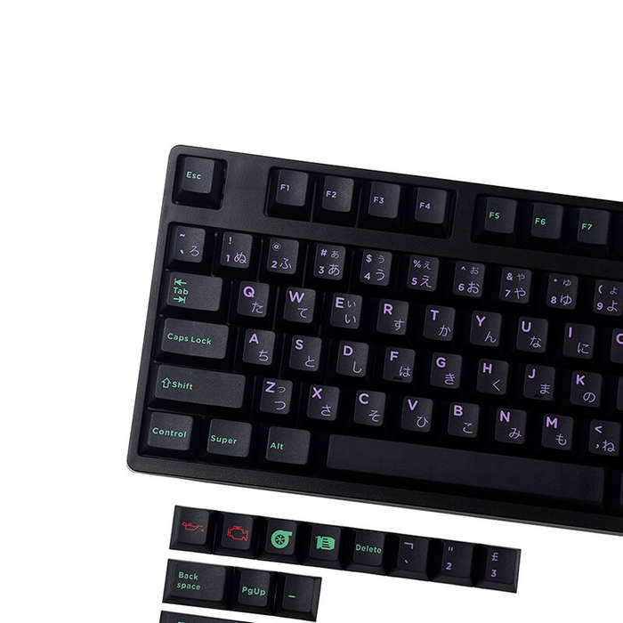 145 Keys GMK POWER CHORD Punk PBT Keycap Set Cherry Profile Sublimation Keycaps for Mechanical Keybo