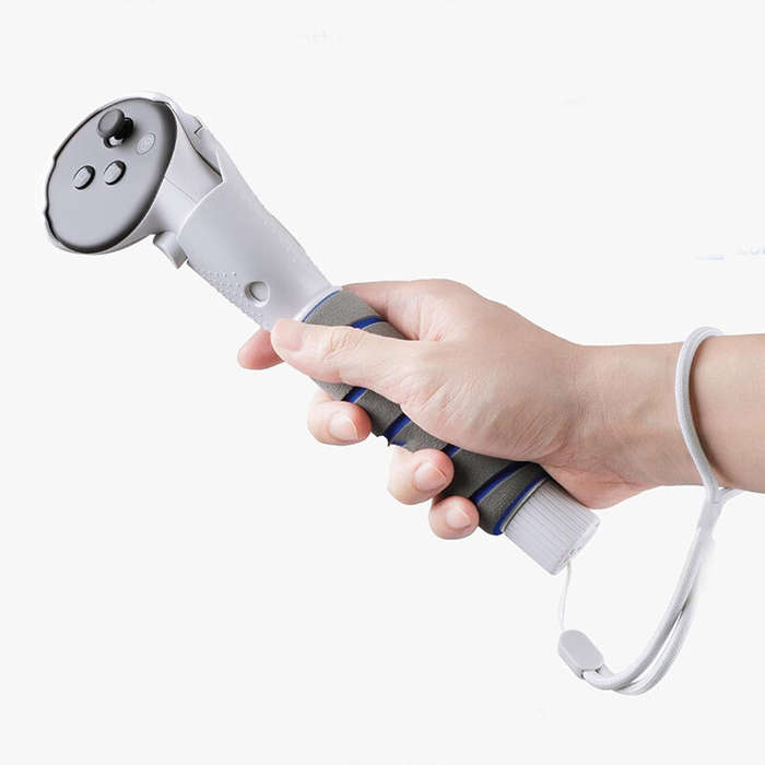 Light Grey - Q11 for Meta Quest3 3S VR Extension Handle Anti-Slip Gaming Controller Accessories for