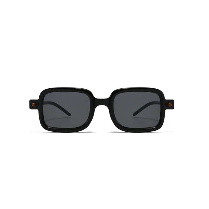 Black - Fashion Retro Square Sunglasses UV400 Protection HD Sun Eyeglass for Outdoor Travel Driving