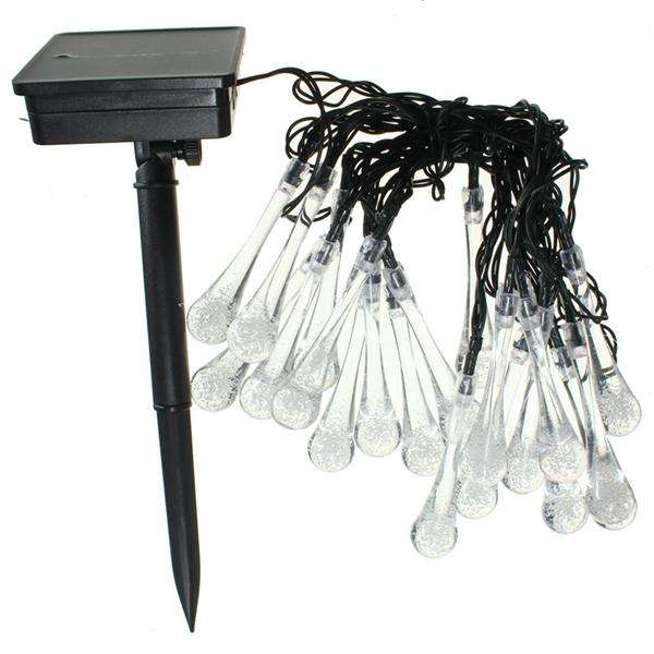 Multicolor - 4.8M 20 LED Solar Power Raindrop String Fairy Light For Christmas Party Decor Christmas