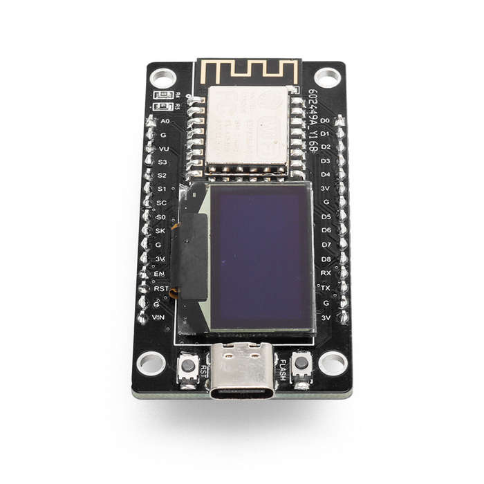 NodeMCU ESP8266 Development Board with 0.96inch OLED Display CH340 ESP-12E WiFi Module Micro USB for
