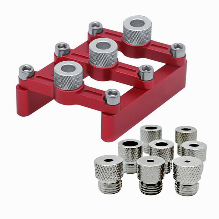 Self Centering Dowelling Jig Woodworking Joinery Hole Drill Guide Wood Dowel Hole Positioner Locator