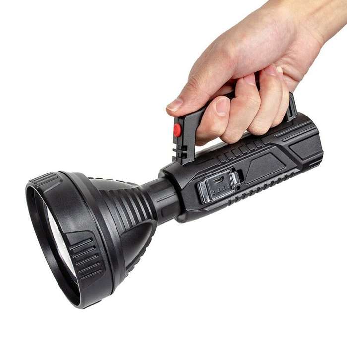 A08 Long Shoot Strong OSL Spotlight with 18650 Li-ion Battery USB Rechargeable&Power Display LED Han