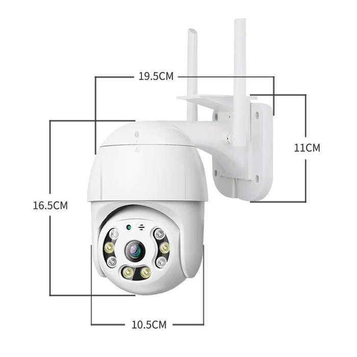 A12 1080P WiFi IP Camera Outdoor PTZ Cam Intelligent Night Vision Two-way Audio Alarm Push Hotspot S
