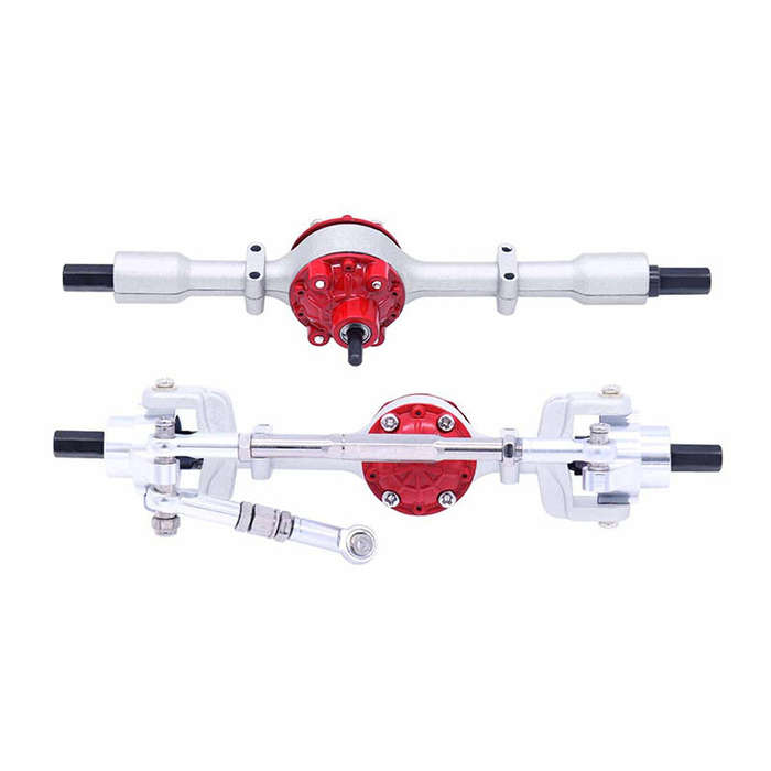 01 - Metal Upgraded Front Rear Bridge For WPL 1/16 C14 C24 B14 B24 B36 Henglong Fayee JJRC RC Car Pa