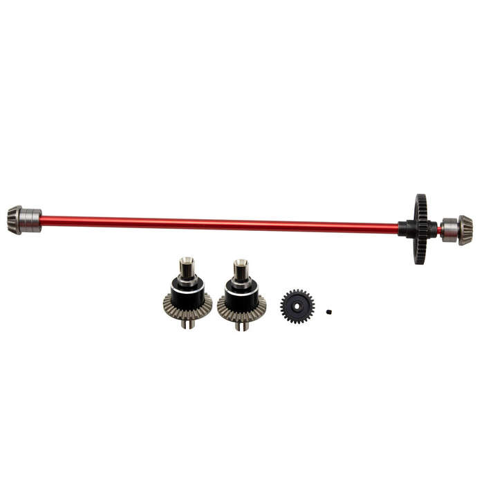 Blue - Upgraded Metal Center Drive Shaft Differential Assembly for Wltoys 124016 124017 124018 12401