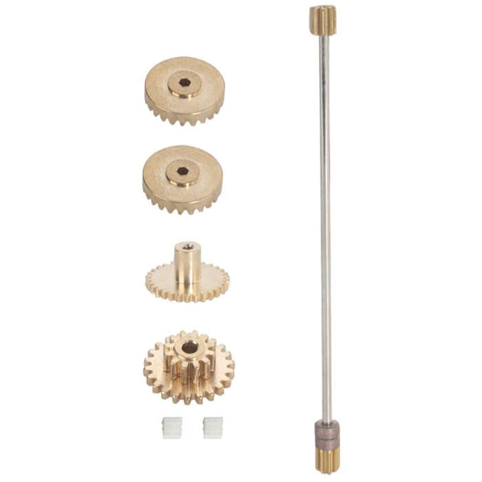 Gold - LDRC 2801 2802 2803 2804 1/28 Drift RC Car Upgraded Parts Metal Gears Set Vehicles Models Spa
