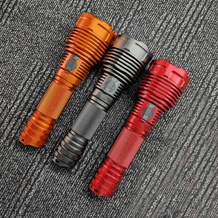 Black - SEEKNITE C8H LML3AW LED 2000lm Flashlight 6500K 20W Power by 18650 Battery 2A Input Type-C R