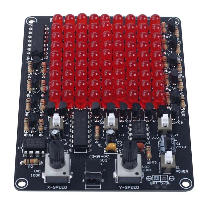 DC5V-9V LED Chaserr DIY Kit LED Tracking Light DIY Parts Electronic Production Kit